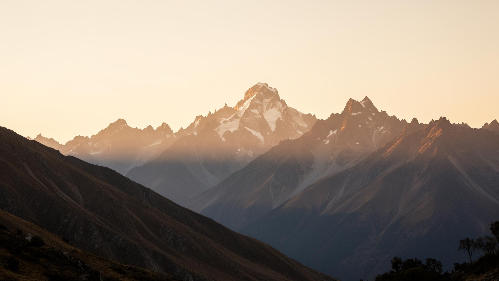 Montaña al amanecer